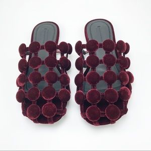 NEW NIB Alexander wang size 7 Amelia velvet mule